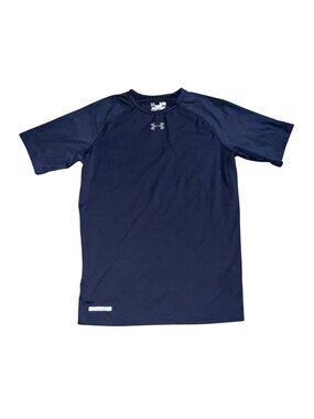 Under Armour Men's HeatGear Compression Short Sleeve Athletic Shirt Navy Blue XL